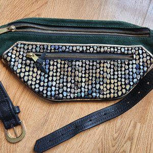 Leather and Suede Fanny Pack